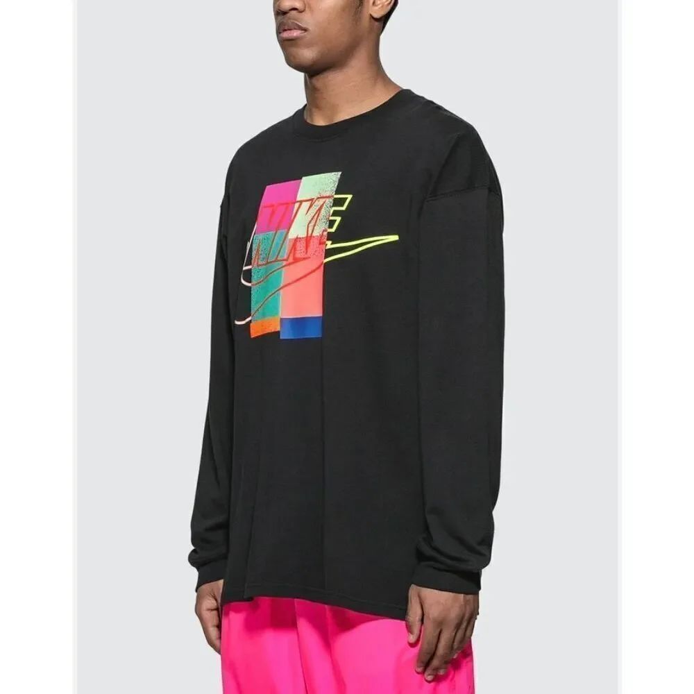 Nike Air Max 2 Light Atmos NRG Long Sleeve L/S Tee T-Shirt Black Medium